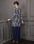 BAJU KURUNG PAHANG MODEN GIANNA (NAVY BLUE)
